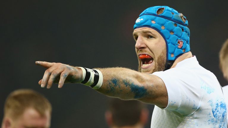 James Haskell of England during the RBS Six Nations match between Wales and England at the Millennium Stadium on February 6,