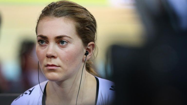 Jess Varnish during Day Three of the UCI Track Cycling World Championships at the National Velodrome on February 20, 2015 in Paris, France.