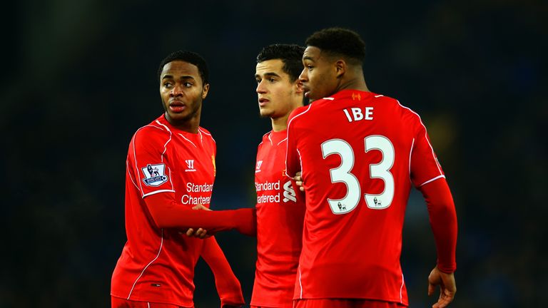 Liverpool's 19-year-old Jordon Ibe started the game, with Daniel Sturridge rested on the substitutes bench