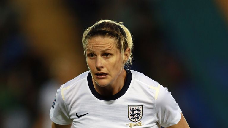 Kelly Smith in action for England