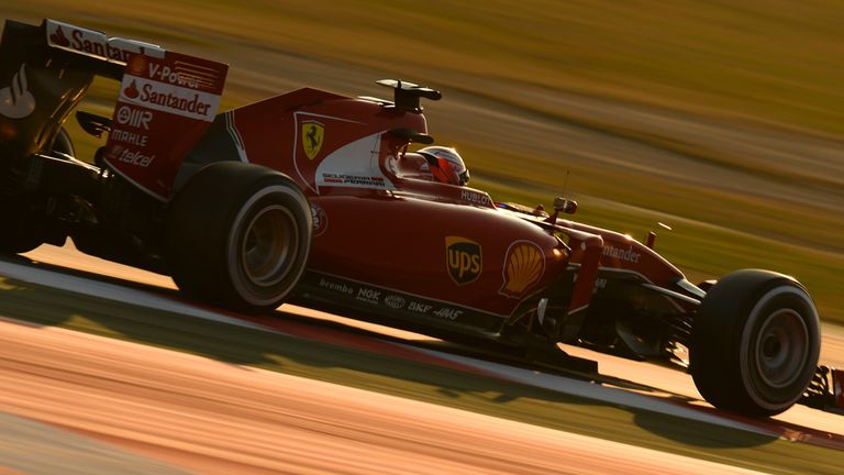Kimi Raikkonen (FIN) Ferrari SF15-T at Formula One Testing, Day Two, Barcelona, Spain, 20 February 2015..