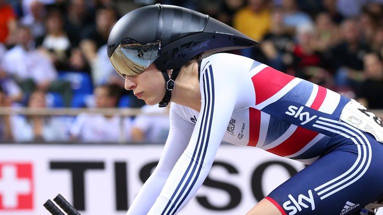Laura Trott during Day Four of the UCI Track Cycling World Championships at the National Velodrome on February 21, 2015 in Paris, France.