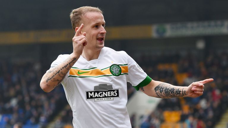 Celtic's Leigh Griffiths celebrates after putting his side ahead early on
