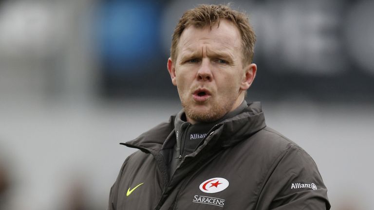 The Saracens director of rugby Mark McCall prior to the Aviva Premiership match between Saracens and Newcastle Falcons