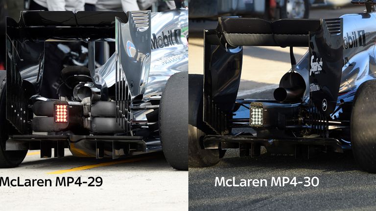 How the McLaren rears compare