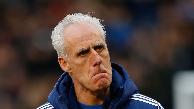 LONDON, ENGLAND - FEBRUARY 14:  Ipswich Town manager Mick McCarthy looks on before kick off during the Sky Bet Championship match between Fulham and Ipswic