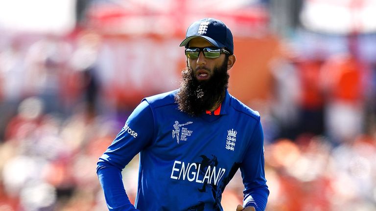 CHRISTCHURCH, NEW ZEALAND - FEBRUARY 23: Moeen Ali of England fields during the 2015 ICC Cricket World Cup match between England and Scotland at Hagley Ova