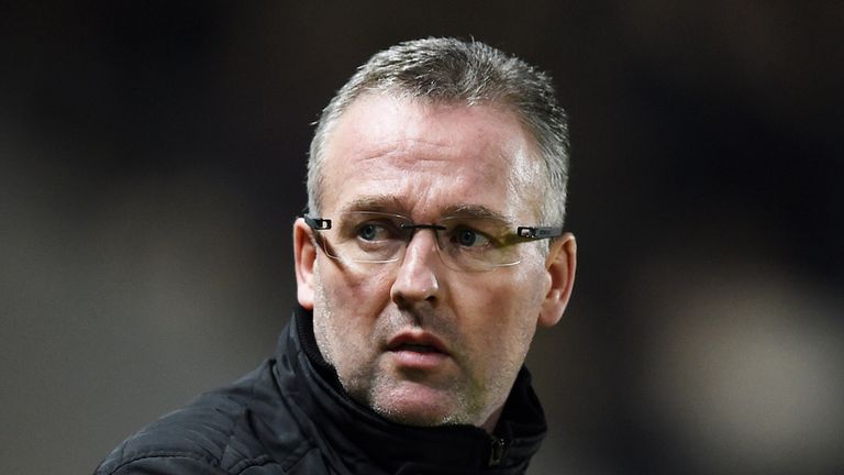 HULL, ENGLAND - FEBRUARY 10:  Paul Lambert the manager of Aston Villa looks on during the Barclays Premier League match between Hull City and Aston Villa a