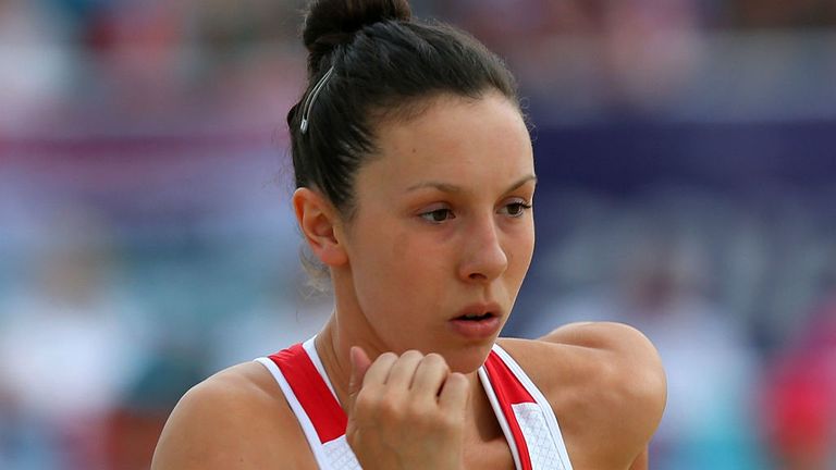 Samantha Murray competes in the Women's Modern Pentathlon on Day 16 of the London 2012 Olympic Games