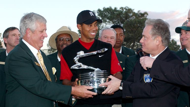 Woods collected his third Torrey Pines title in 2005