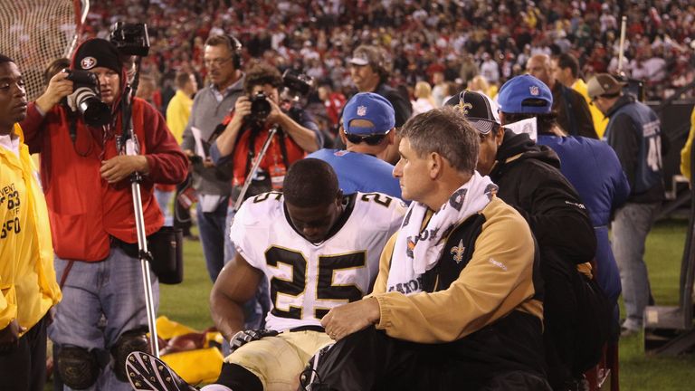 Bush suffered injuries dating back to his Saints days