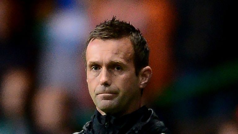 GLASGOW, SCOTLAND - OCTOBER 02: Celtic Manager Ronny Deila looks on during the UEFA Europa League group D match between Celtic and Dinamo Zagreb at Celtic 