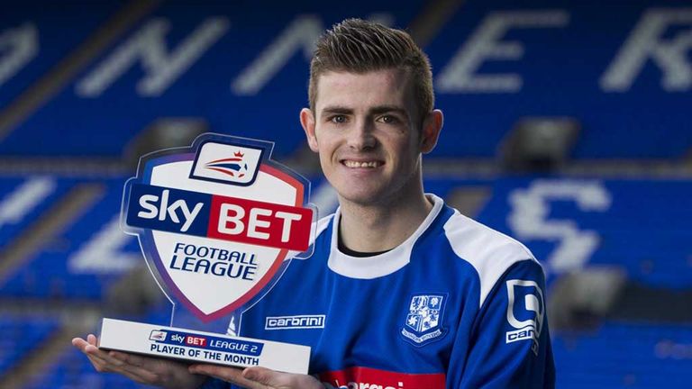 Rory Donnelly, Tranmere Rovers. League Two player of the month for January