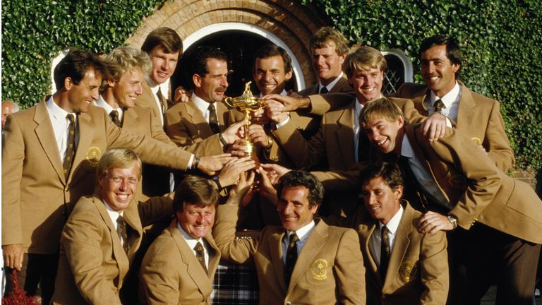 Tony Jacklin helped Europe to their first victory in 28 years in 1985. 