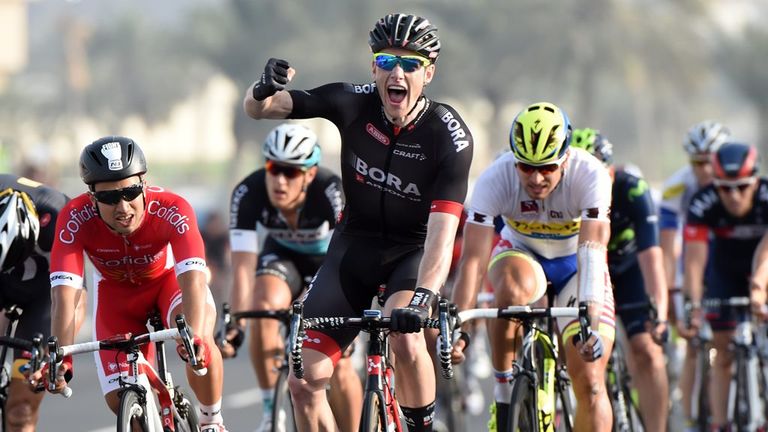 Sam Bennett wins stage six of the 2015 Tour of Qatar