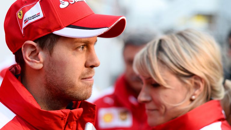 Sebastian Vettel (GER) Ferrari at Formula One Testing, Day Three, Barcelona, Spain, 21 February 2015..