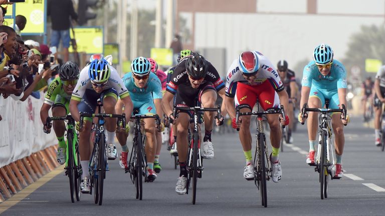 Alexander Kristoff wins stage four of the 2015 Tour of Qatar