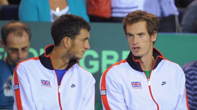 James Ward and Andy Murray of Great Britain 2011