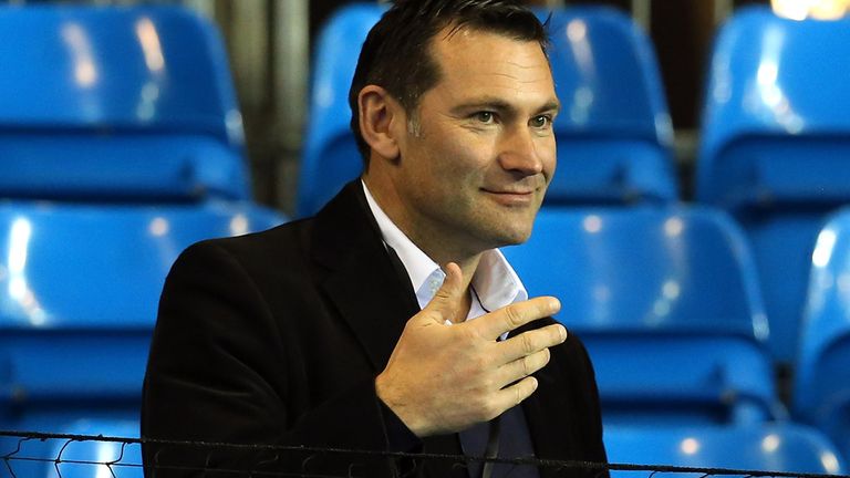 COVENTRY, ENGLAND - APRIL 05:  LTA Ceo Roger Draper and ex tennis player Jeremy Bates have a chat during day one of the Davis Cup match between Great Brita