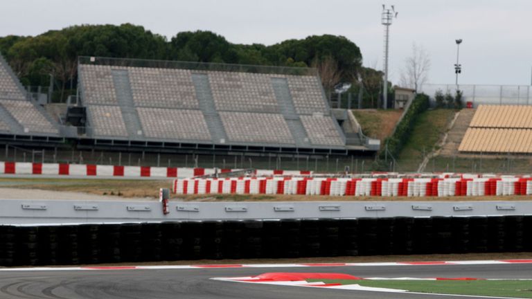 The final chicane at the Circuit de Catalunya