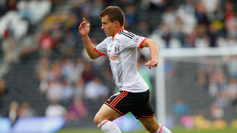 LONDON, ENGLAND - AUGUST 30:  Thomas Eisfeld of Fulham in action during the Sky Bet Championship match between Fulham and Cardiff City at Craven Cottage on