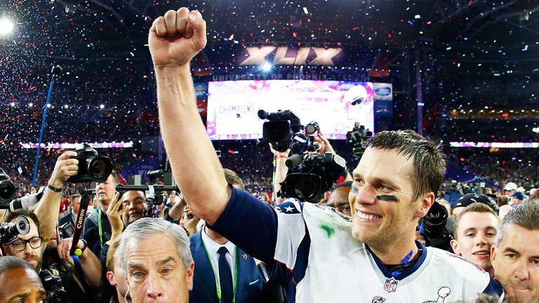 Tom Brady after winning Super Bowl XLIX