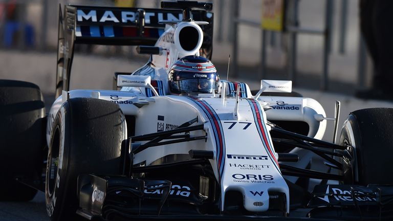 Valtteri Bottas (FIN) Williams FW37 at Formula One Testing, Day Four, Barcelona, Spain, 22 February 2015..