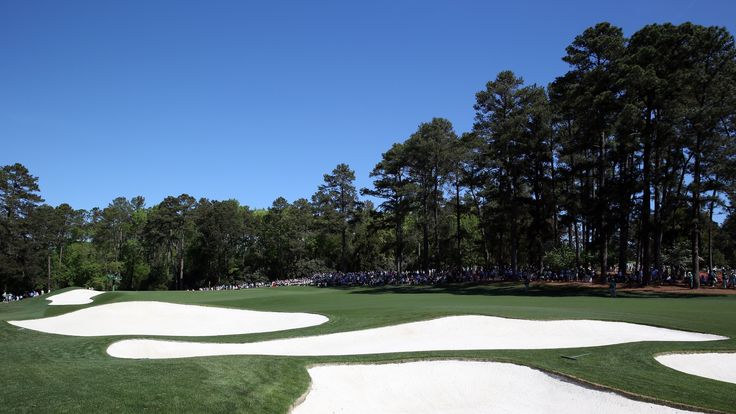 A general view of the par four 3rd hole during the third round of the 2013 Masters at the Augusta National Golf Club on April 13.