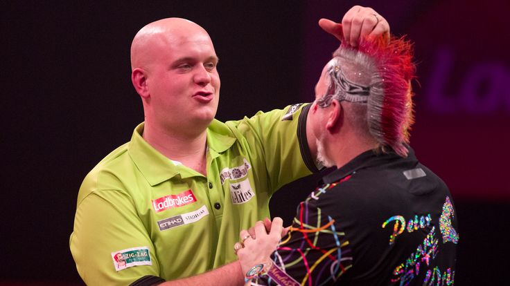 Van Gerwen and Wright haven't always seen eye-to-eye at the oche