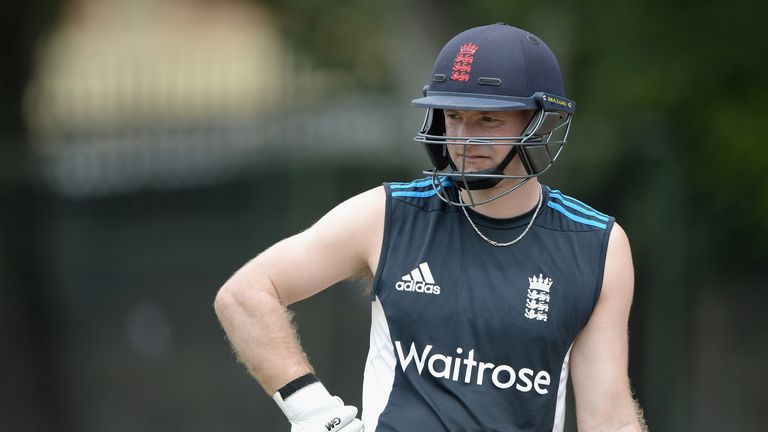 COLOMBO, SRI LANKA - DECEMBER 06:  Adam Lyth of England Performance Squad waits to bat during a nets session