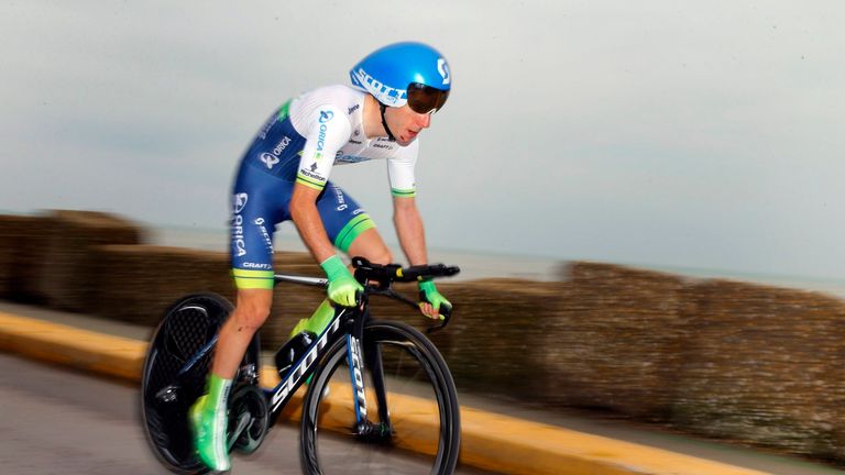 Adam Yates on stage seven of the 2015 Tirreno-Adriatico