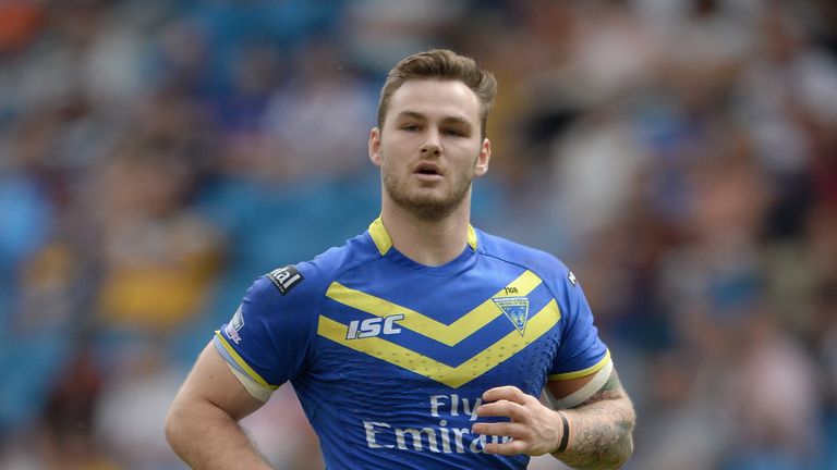 Ben Evans of Warrington Wolves during the Super League match between Warrington Wolves and St Helens