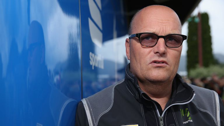 Bjarne Riis of Denmark and team manager of Tinkoff-Saxo