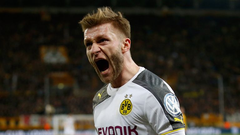 Dortmund's Jakub Blaszczykowski celebrates 