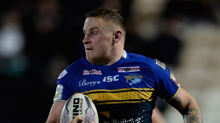 Brad Singleton: Scored the first of five second-half tries for Leeds in Perpignan