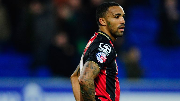 Bournemouth striker Callum Wilson bewildered and on his knees in Cardiff on Tuesday