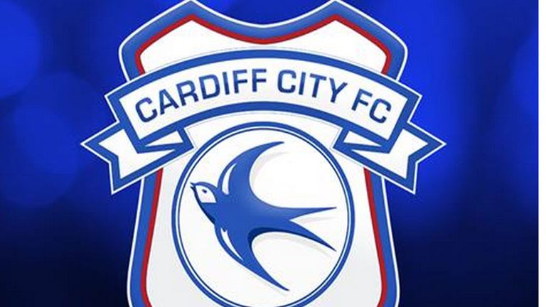 Close up of Cardiff City Football club badge Stock Photo - Alamy