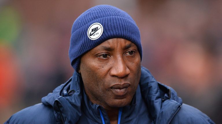 Queens Park Rangers' English caretaker manager Chris Ramsey looks on during the English Premier League 