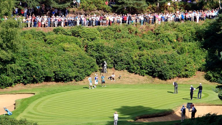 The venue offers plenty of vantage points to watch the action. 