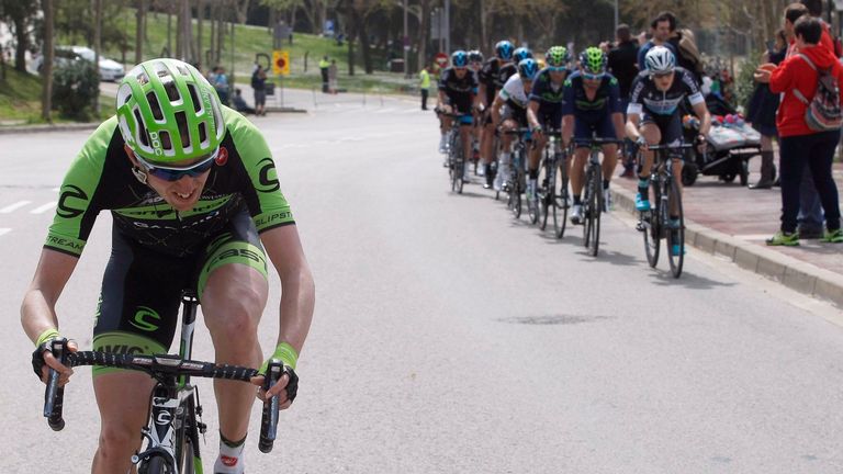 Dan Martin attacks during Stage 7 of the 2015 Tour of Catalonia