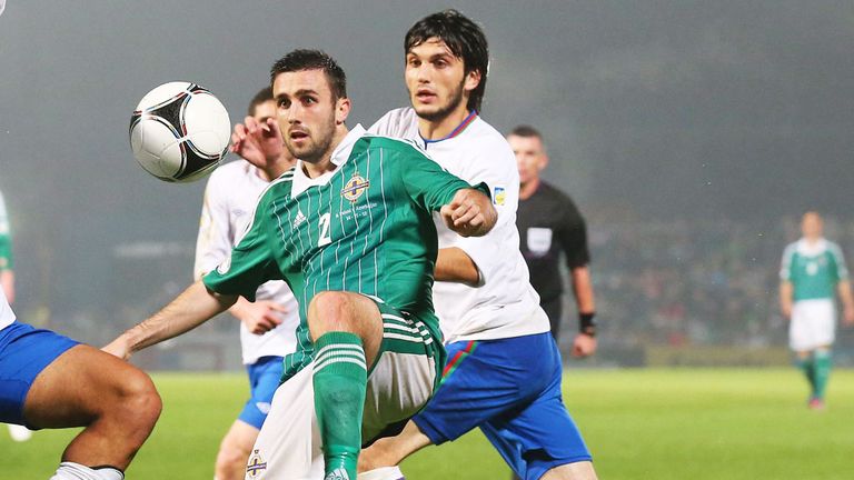 Daniel Lafferty in action for Northern Ireland