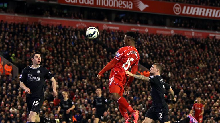 Liverpool's Daniel Sturridge scores his sides second goal 