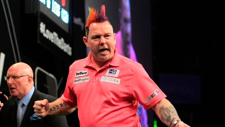 Peter Wright Premier League Darts Credit: Lawrence Lustig/PDC