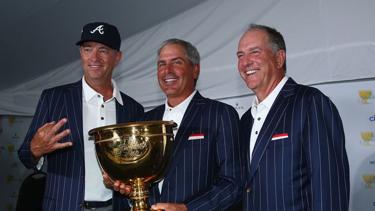 Davis Love, Fred Couples and Jay Haas worked together to help the US to victory two years ago. 