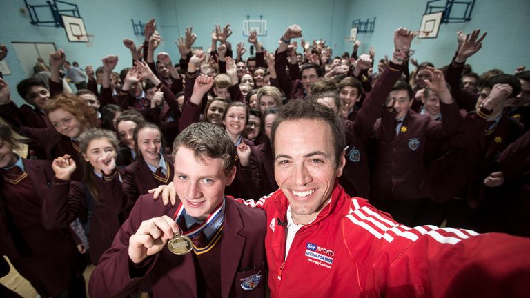 Nick Dougherty presents Rory Doherty Sky Sports Living for Sports Awards