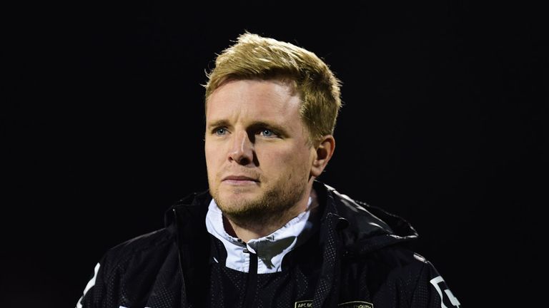 LONDON, ENGLAND - MARCH 06:  Eddie Howe manager of Bournemouth looks on prior to the Sky Bet Championship match between Fulham and AFC Bournemouth at Crave