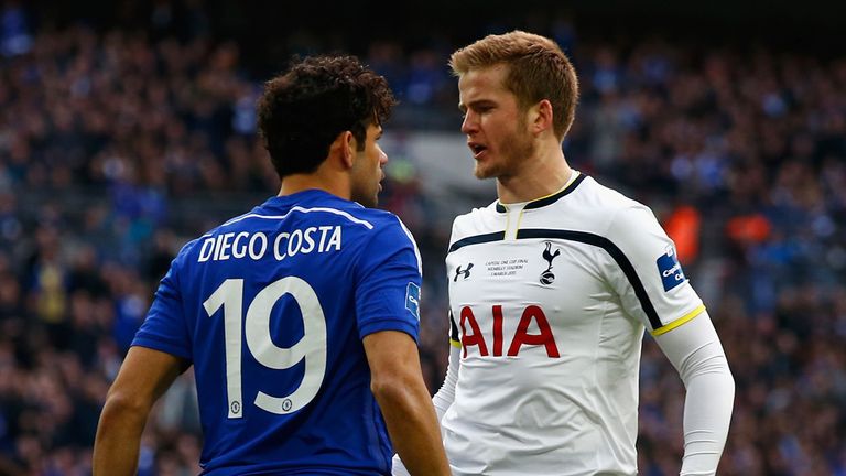 Eric Dier squares up to Diego Costa 
