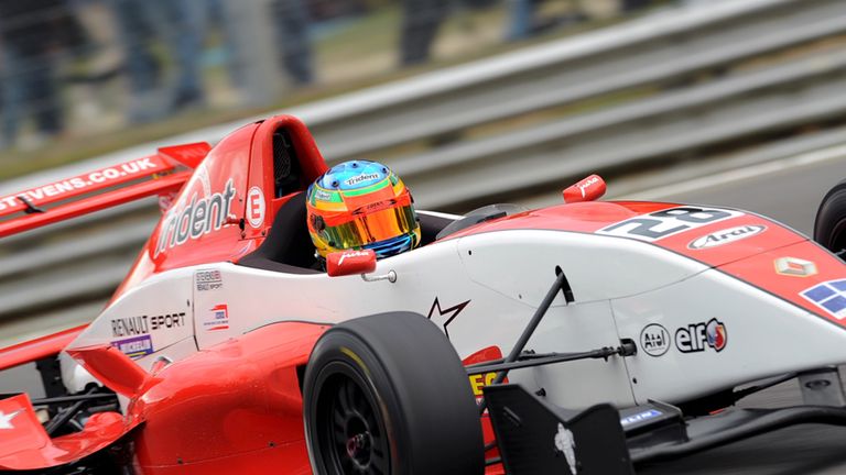 Will Stevens in action in Formula Renault UK