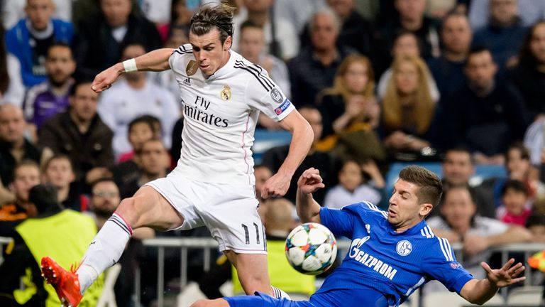 Gareth Bale in action for Real Madrid against Schalke