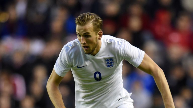 File photo dated 10-10-2014 of England's Harry Kane during the UEFA Euro Under 21 2015 Qualifying Play-Off match at Molineux, Wolverhampton. PRESS ASSOCIAT